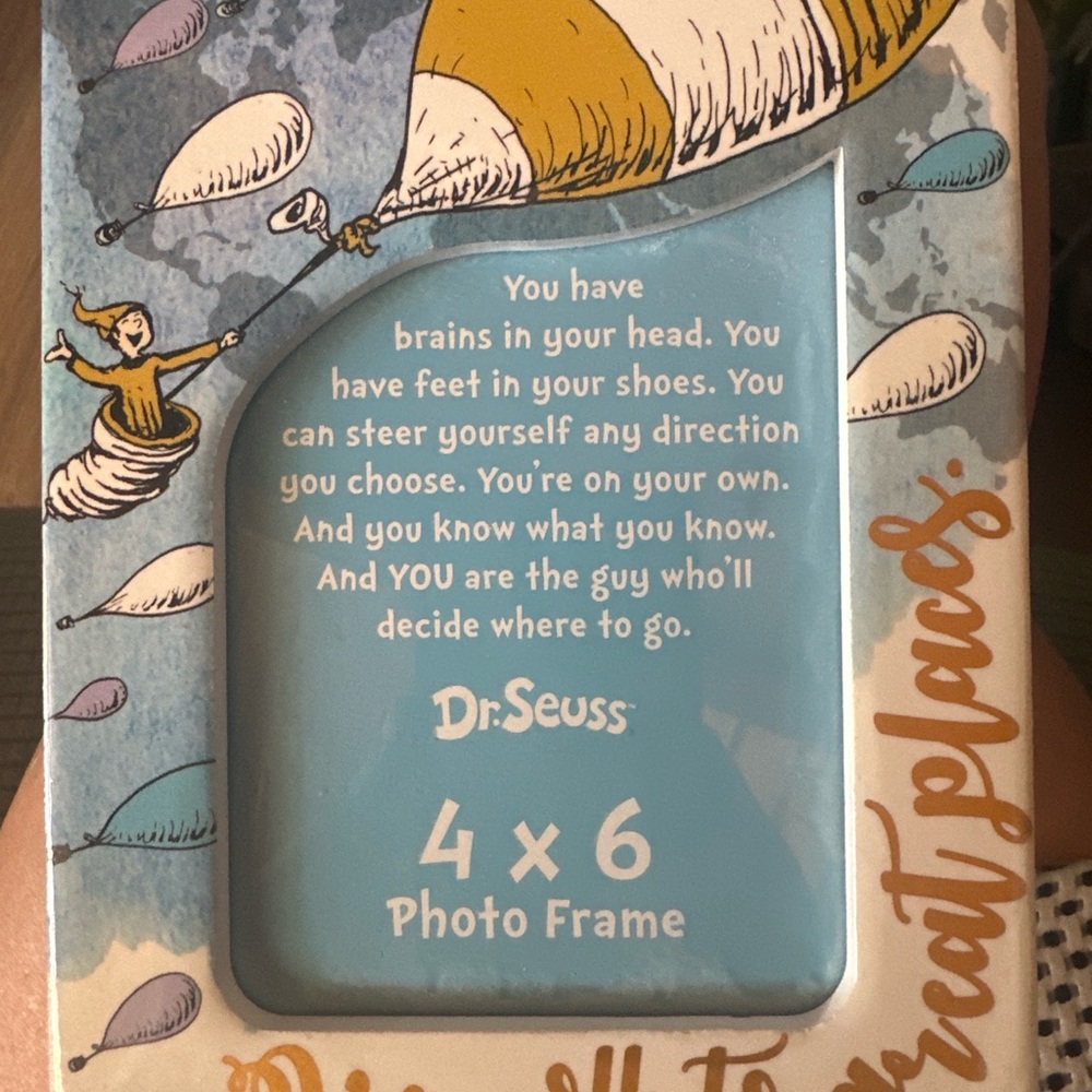 Dr. Seuss “Oh, the Places You’ll Go!” 4x6 Photo Frame